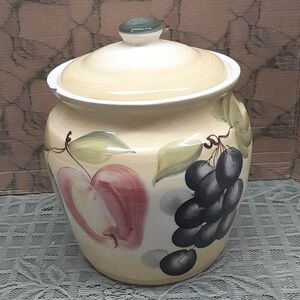 Bundle #1, Toscana Verde Italian cannister or cookie jar- Large size